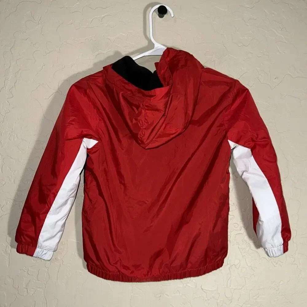 Nike logo fleece lined zip front coat size 6